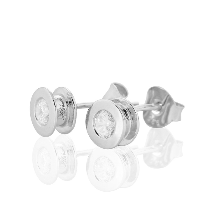 Älskad Earrings Silver in de groep Oorbellen / Zilveren oorbellen bij SCANDINAVIAN JEWELRY DESIGN (s82)