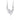 Crystal Rain Collier - Clear Kettingen Zilver