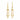 Trio Earrings Gold
