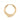 Miro 12 Huggie Goldplated Silver (One)