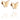 Little Miss Butterfly Oorbel goud
