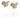 Little Miss Butterfly & Stars Oorbel goud