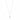 North pendant neck 50 Zilver/clear-50 cm