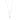 North pendant neck 50 Zilver/clear-50 cm
