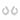 North loop ear Zilver/clear-Onesize