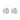 East wide oval ear plain Zilver-Onesize