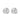 East wide oval ear plain Zilver-Onesize