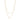 Lovely double chain neck 40 plain gold - 40 cm