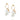Love Bead Charm bedel diamant goud