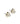 Clover 8 mm Cryal Golden Titanium