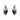 2024 HERITAGE EAR CLIPS Zilver BLACK ONYX
