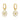 DAISY Earrings gold plated