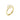 DAISY Ring gold-plated silver WHITE ENAMEL 11 MM