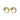 Loop stone Earring (Goud)