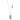 MOONLIGHT GRAPES Hanger Zilver OXIDISED 60 cm