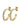 HOSTA Gold CRYSTAL Earrings