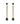 VICTORIA Long Oorbellen Goud/Gray