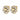 AUDE Goud GOLDEN / CRYSTAL Oorbel