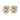AUDE Goud GOLDEN / CRYSTAL Oorbel