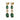 CORNELIA Goud GREEN / GOLDEN Oorbel