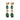 CORNELIA Goud GREEN / GOLDEN Oorbel