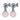 NAOMI Zilver LIGHT BLUE/ROSE
