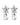 HYDRA SS CRYSTAL Earrings Silver