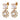 POPPY SG CRYSTAL / WHITE PEARL Earrings Gold
