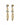 TENERE SG GOLDEN_GREY EARRINGS GOLD