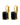 SEGIN SG BLACK EARRINGS GOLD