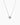 Solitaire ketting 6 mm zilver
