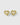 Puff Heart Earrings Gold