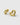 Puff Heart Earrings Gold