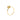 Le knot drop ring Goud