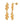 Audrey double earrings Gold