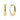 CARRARA PIANURA X-GRANDE EARRINGS Silver/Gold
