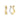ELLERA WAVES PIANURA MEDIO EARRINGS Silver/Gold