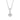 PRINCESS ROUND Kettingen witte Zirkoner (Zilver) 45 cm