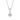PRINCESS ROUND Kettingen witte Zirkoner (Zilver) 45 cm