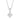 PRINCESS ROUND Kettingen witte Zirkoner (Zilver) 45 cm