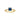 ELLERA QUADRATO Ring Blauw Zirkoner Goud