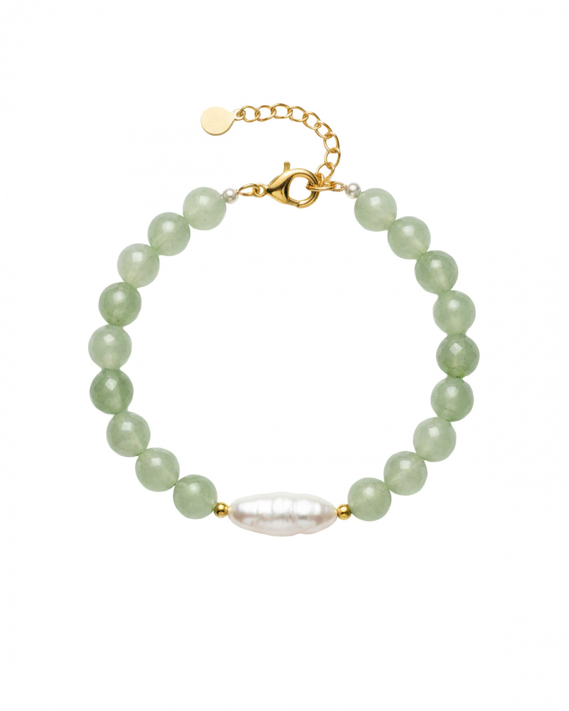 Aura Pearl Aventurine Bracelet Gold