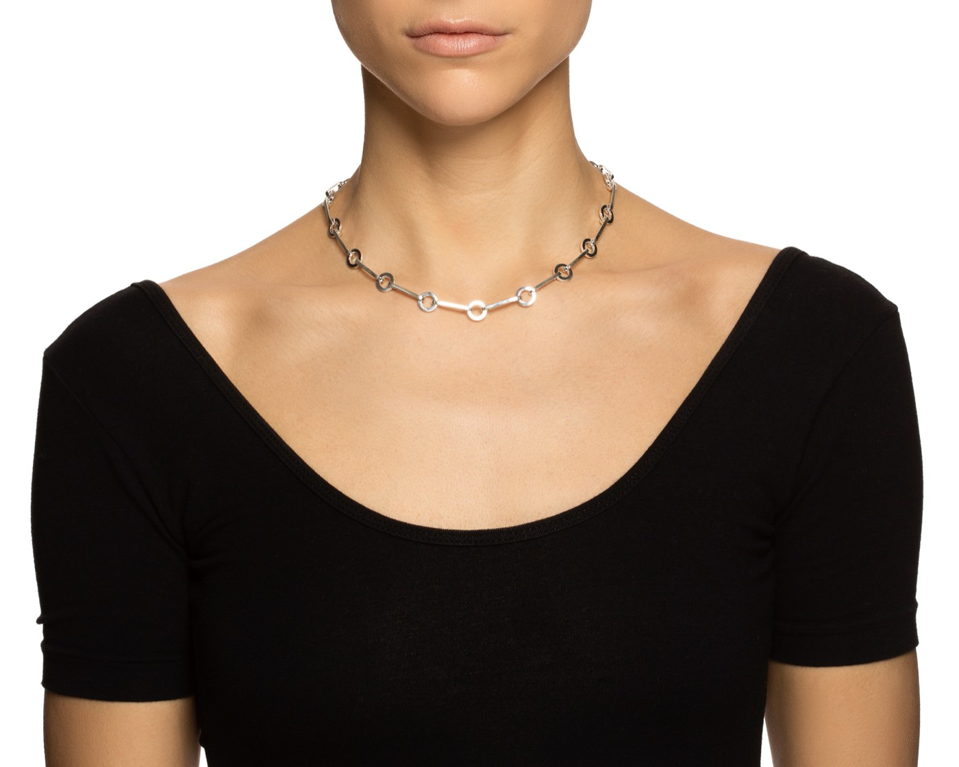 Ring Chain Kettingen Zilver