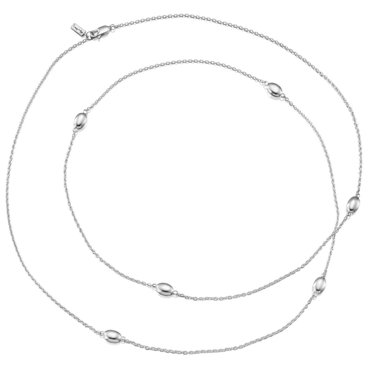 Love Bead Long - Zilver Kettingen Zilver 85 cm