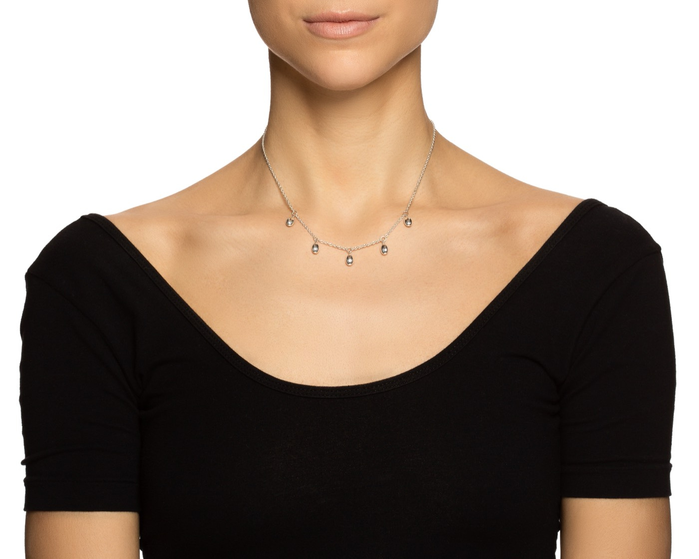 Love Beads Plain Kettingen Zilver 42-45 cm