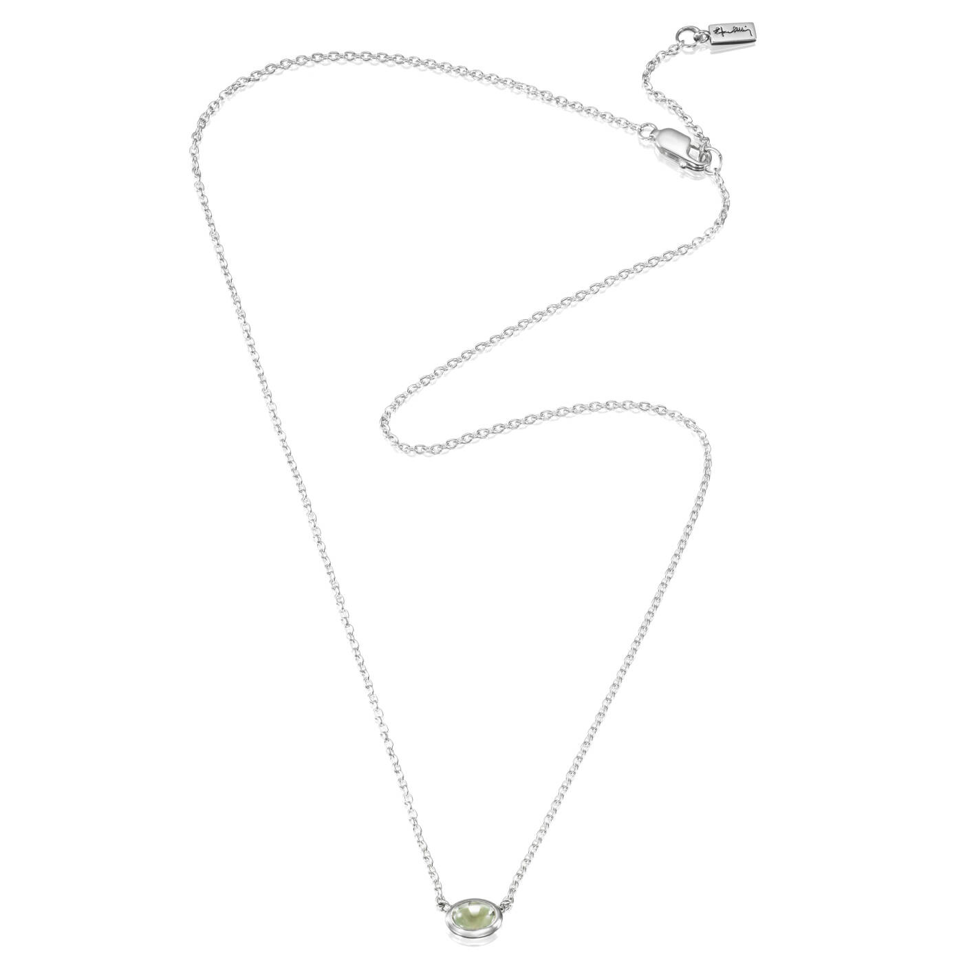 Love Bead Zilver - Green Quartz Kettingen Zilver