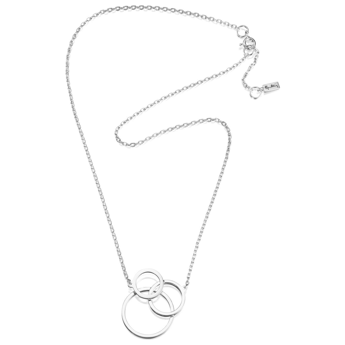 Bubbles Kettingen Zilver 42-45 cm