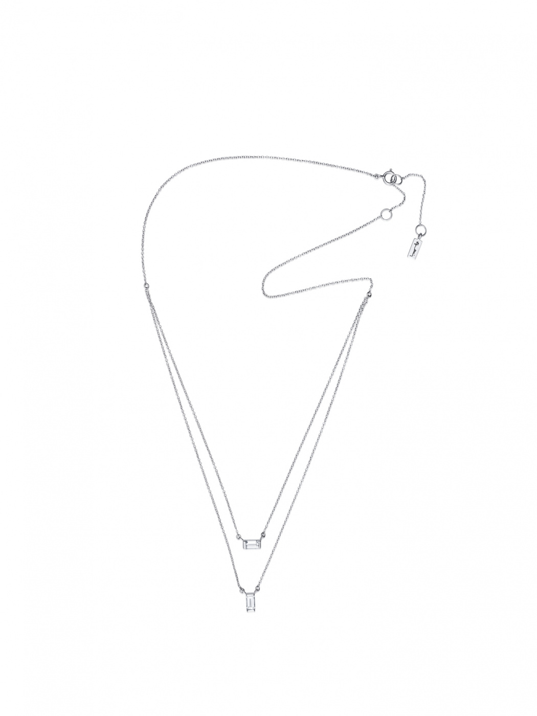 A Clear Dream Stud Kettingen Zilver 40-45 cm