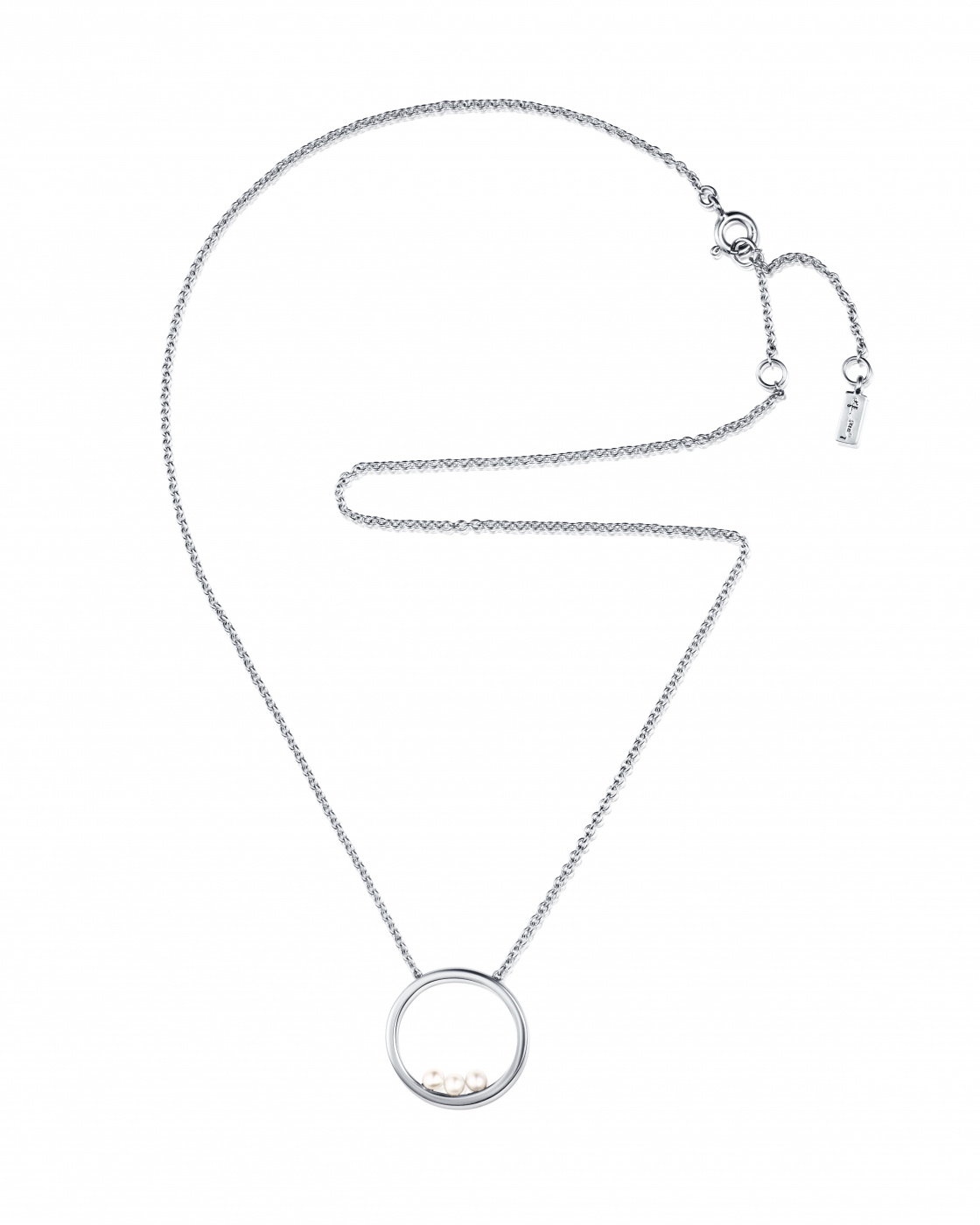 Roller coaster Necklace Silver