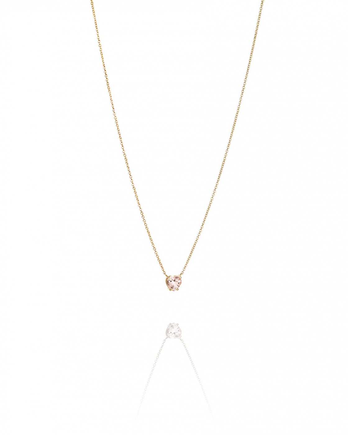 Lovely Heart Necklace Goud